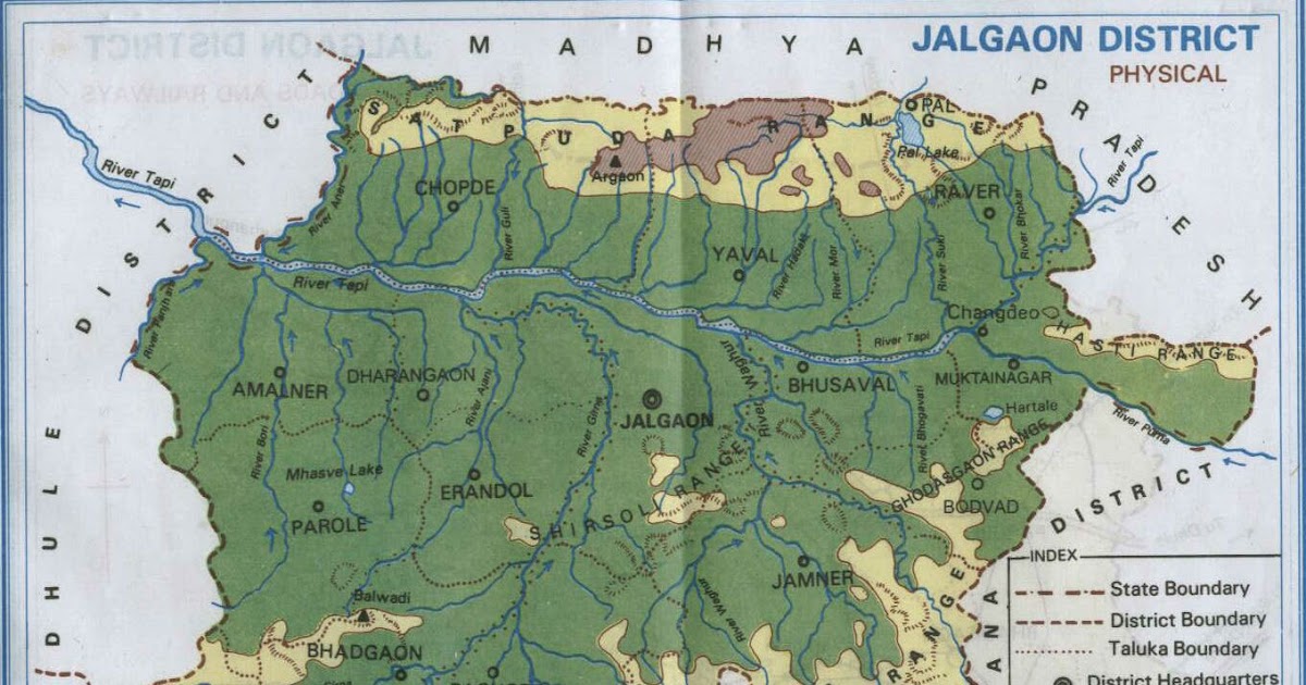 Jalgaon District Map With Taluka Jalgaon :- Jalgaon District Map