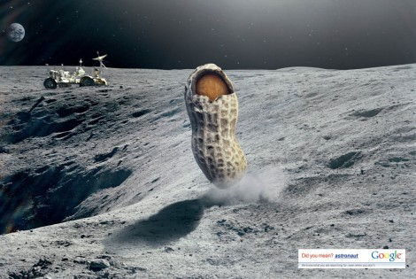 Pub Google faute de frappe Astronut Astronaut photo