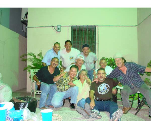 En una fiesta con los Rockers