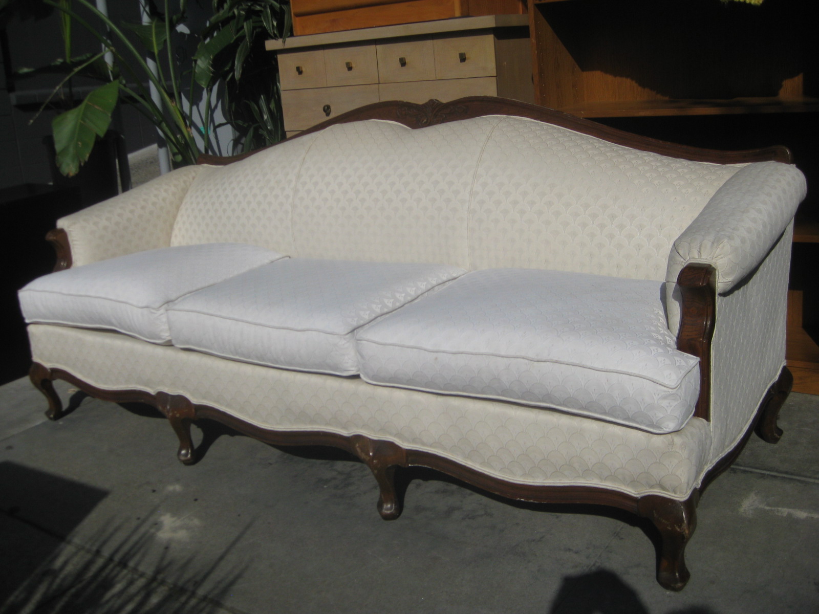 french provincial leather sofa