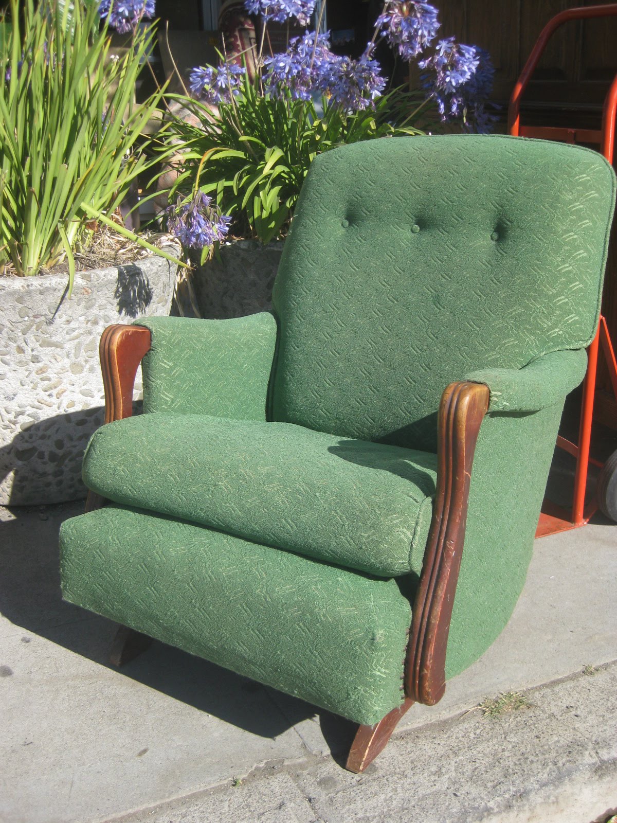 UHURU FURNITURE & COLLECTIBLES SOLD 1930s Upholstered Rocker 45