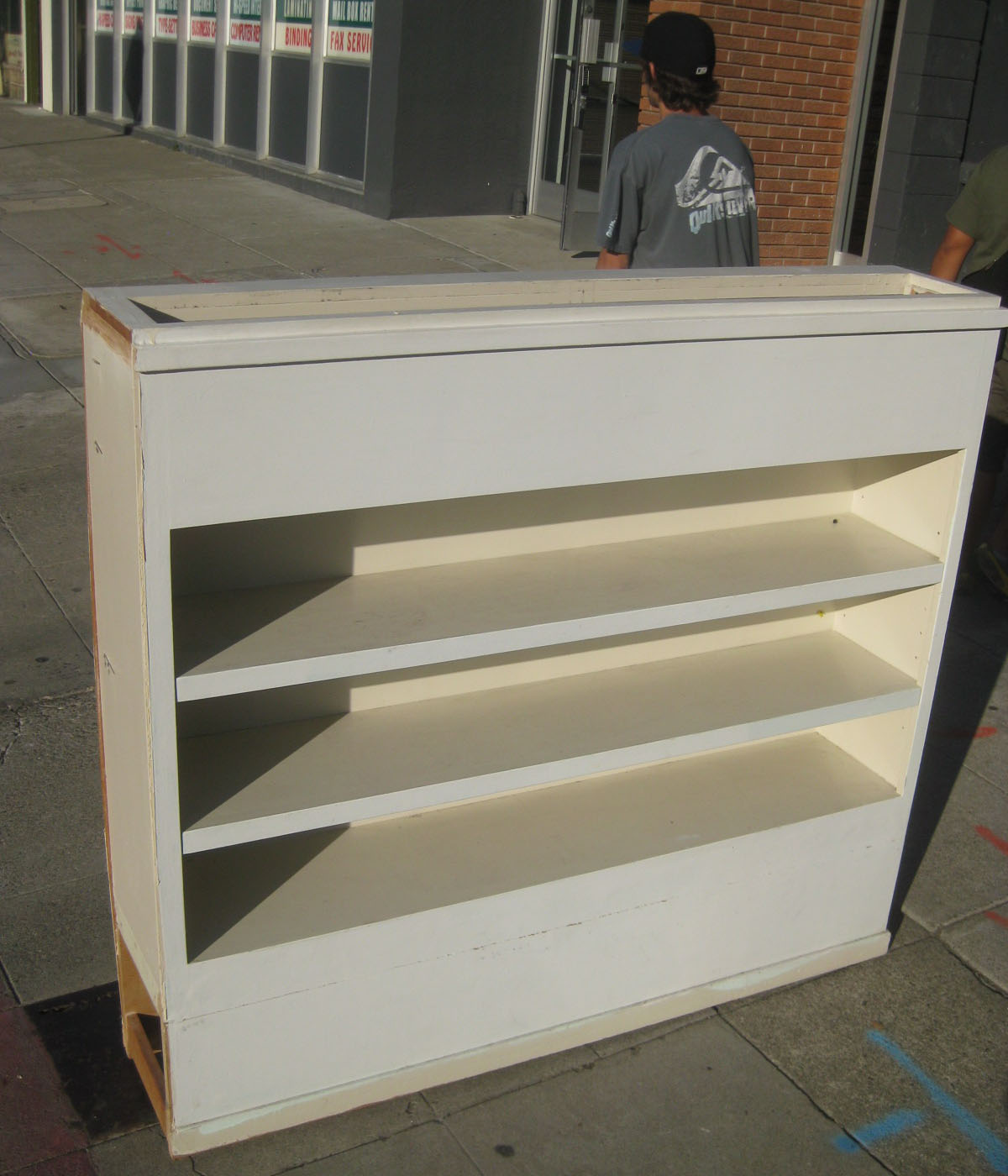 UHURU FURNITURE & COLLECTIBLES SOLD Bookshelf + Planter Box (on top