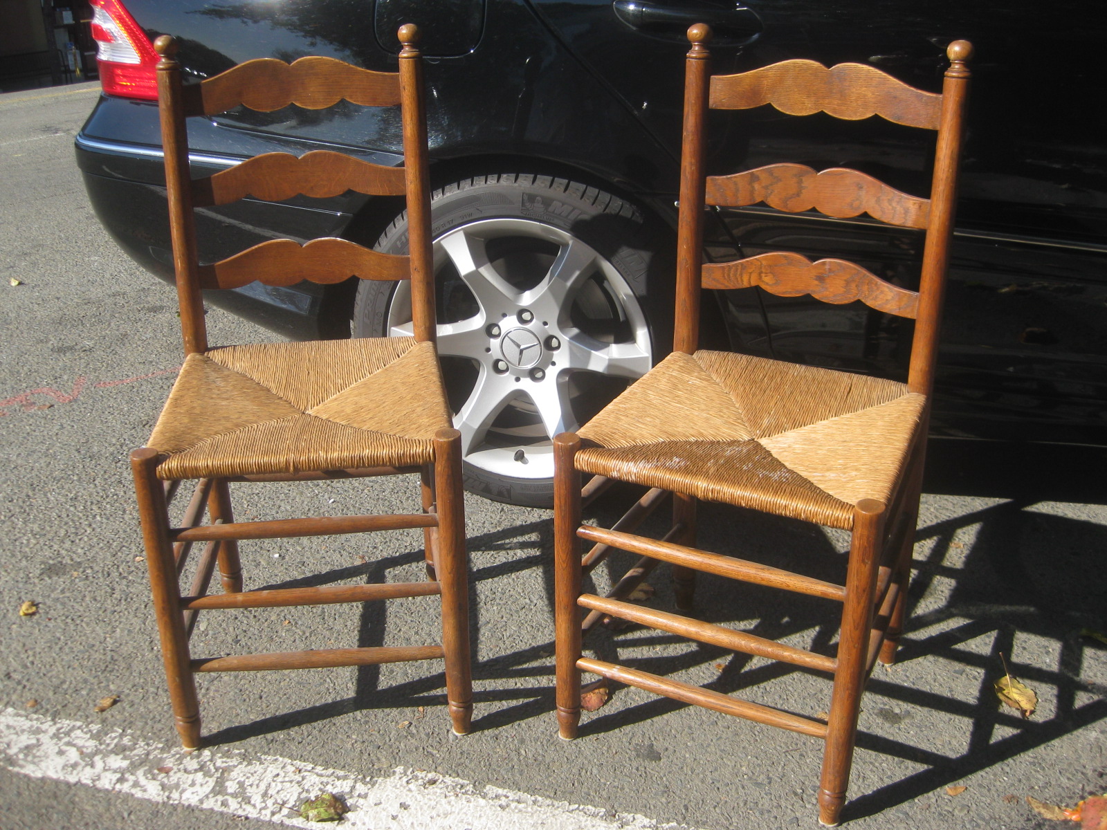 UHURU FURNITURE & COLLECTIBLES: SOLD - Chairs with Rush Seats - $20 each