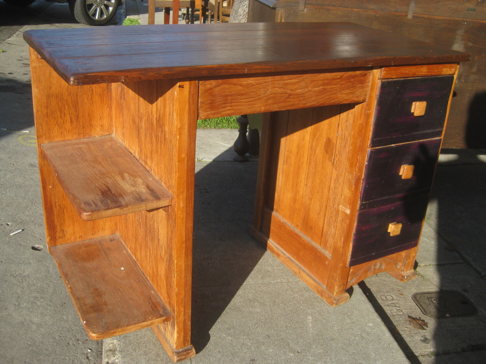 UHURU FURNITURE & COLLECTIBLES SOLD Monterey Desk with Side Shelf 75