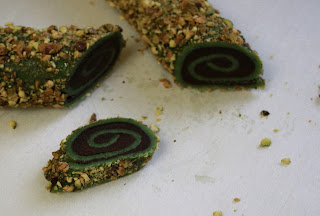 The Missing Piece: Chocolate-Pistachio Marzipan Spirals