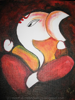 acrylicOnCanvasGanesha