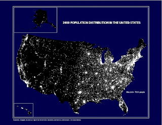 GIS3015 Map Blog: US Census Dot Distribution Map of 2000 Population