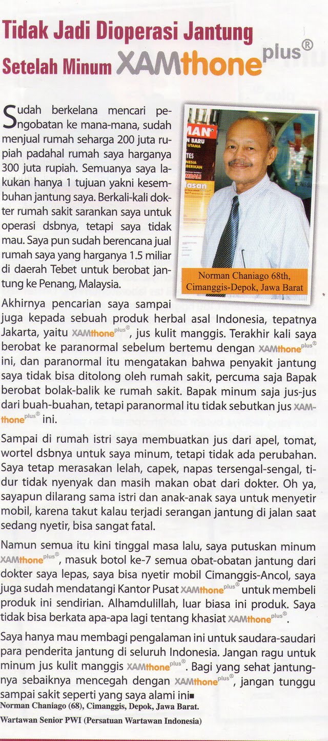Testimoni Penyakit Jantung