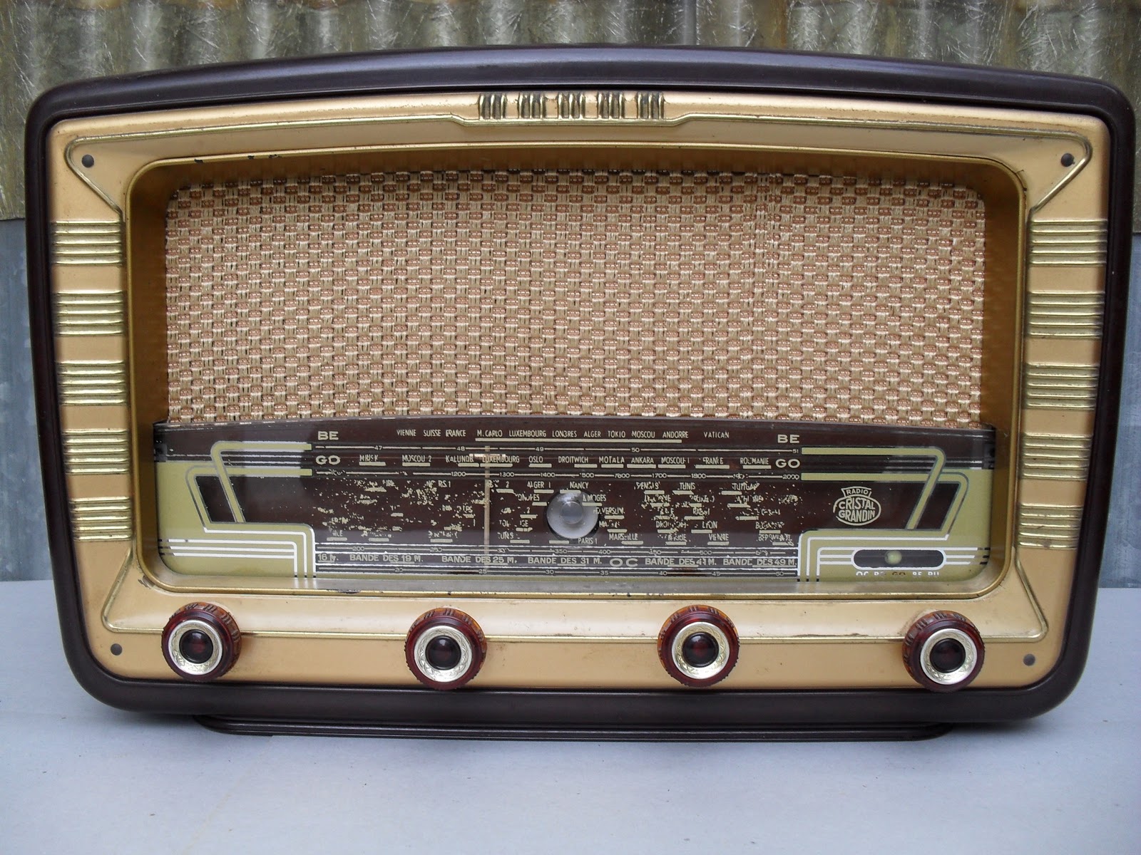 Radio TSF Bluetooth Vintage Marconi France Années 50 - Modifiée Bluetooth
