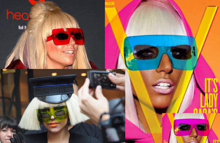 Pop Superstar Lady Gaga rocking 3D Shades