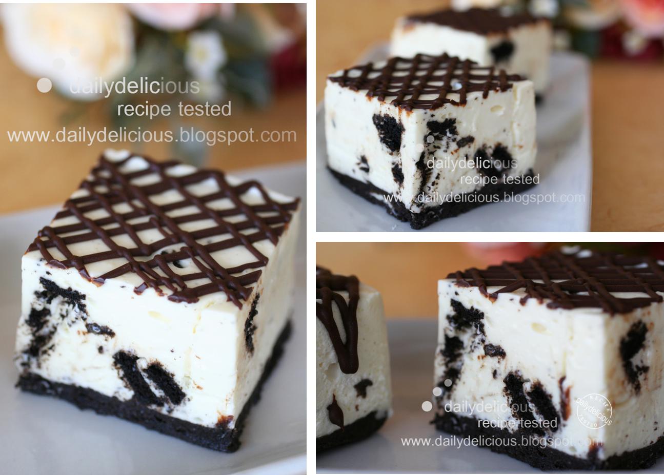 dailydelicious Cookies and Cream Slices My craziness for the Oreo cookie!
