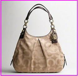 Handbag Lover: COACH 15756 MIA OP ART MAGGIE - BLACK / KHAKI