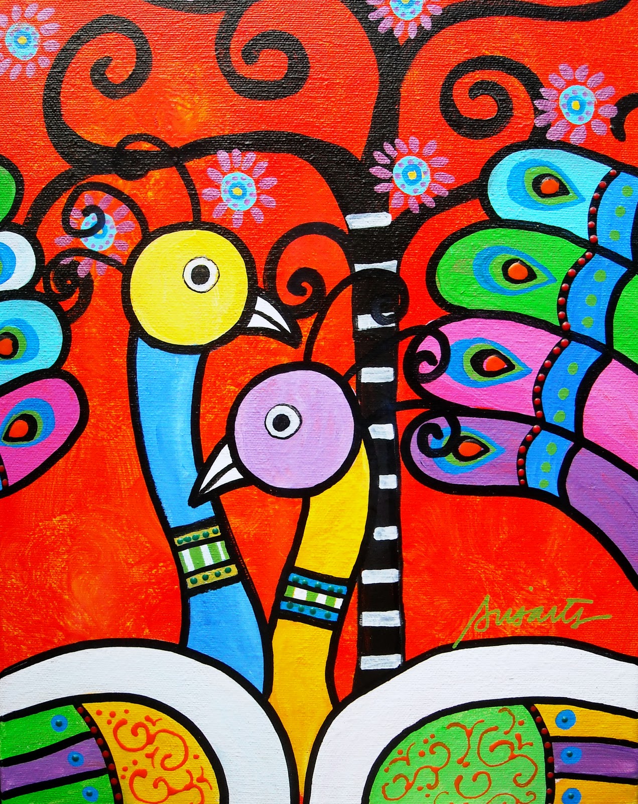 Simple Folk Art Paintings