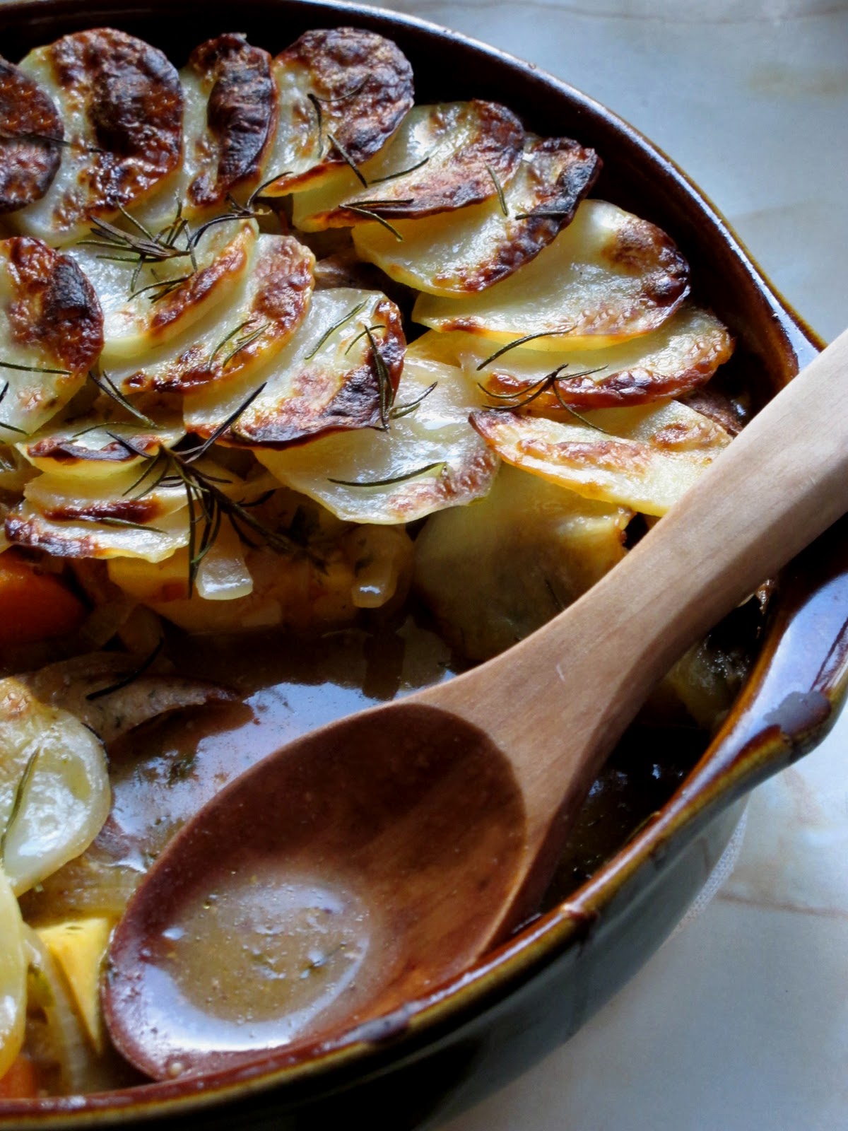 Hunger and Sauce Root vegetable casserole
