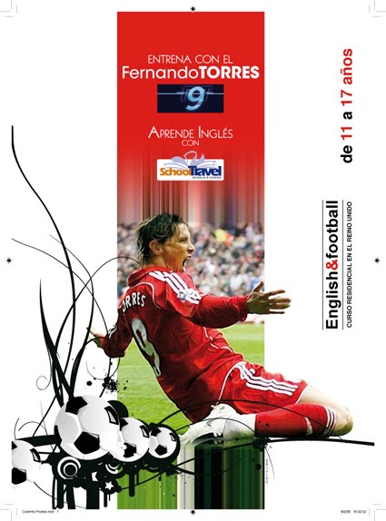 Campaña English & Football en el Extranjero con Fernando Torres para School Travel 2008