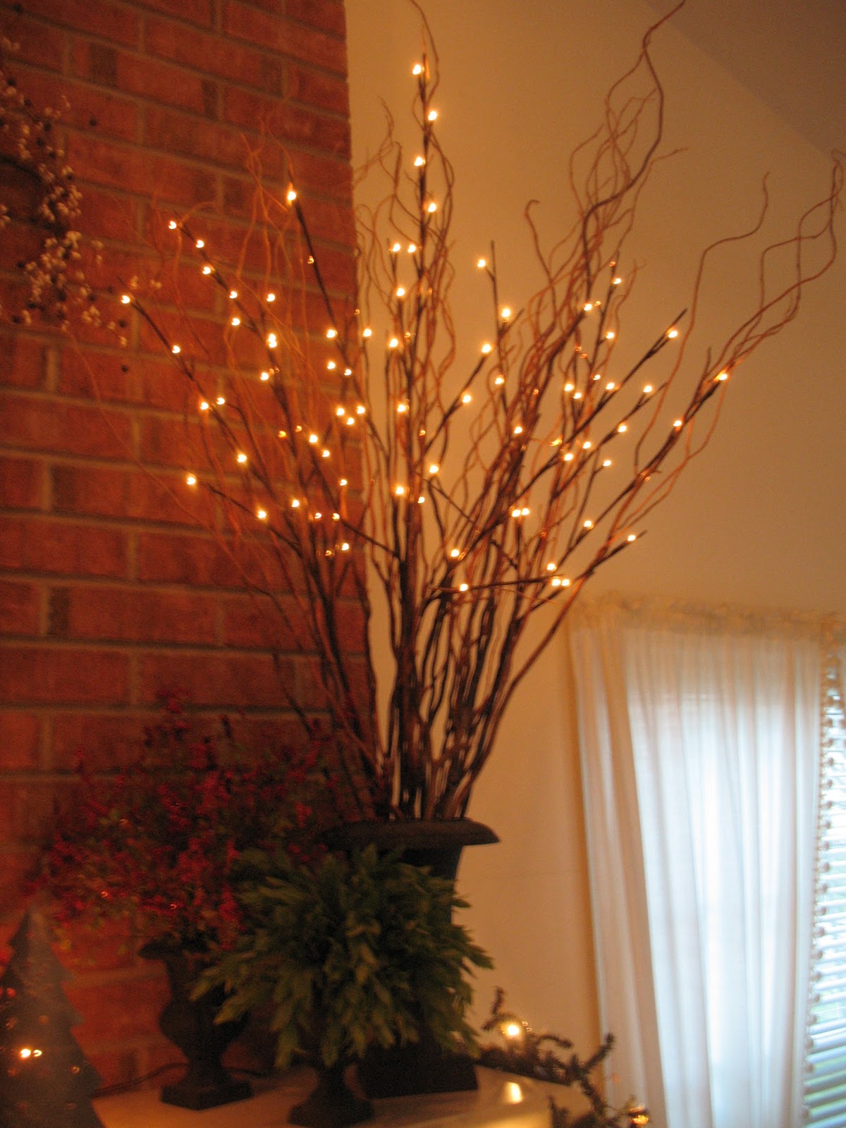 Tin Bin Folkways: Lighted Willow Branches