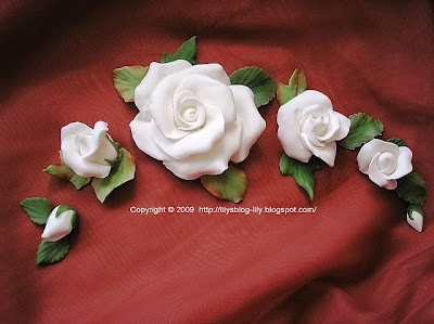Trandafiri si flori din pasta de zahar/Gum paste roses and  flowers