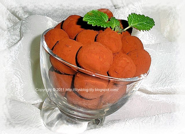 Trufe de ciocolata cu gust fin de menta / Ment Chocolate Truffle
