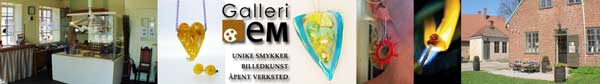 Galleri eM - Eva Malmstrøm - glass - smykker - billedkunst