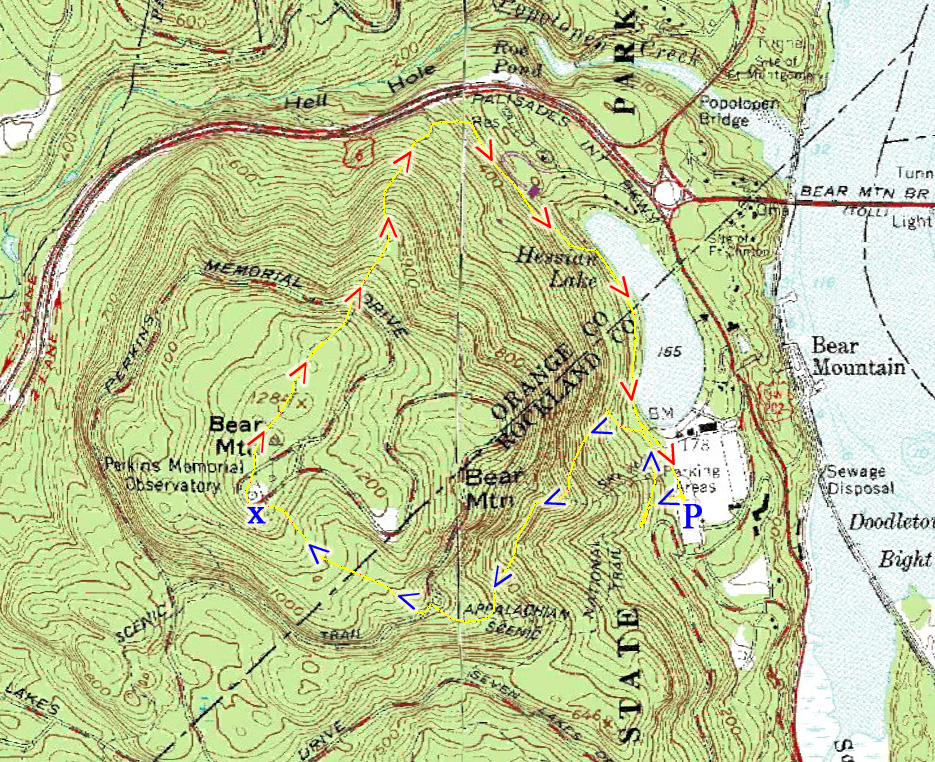 Harriman Hiker Harriman State - 2010 1205 New AT Appalachian Trail Bear Mountain