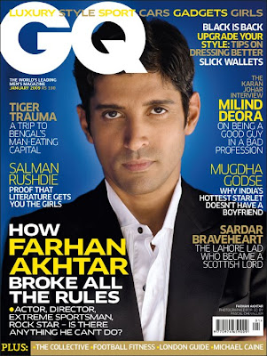 Farhan Akhtar on cover of GQ