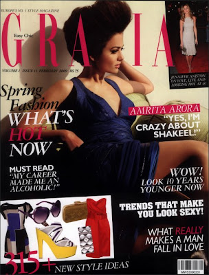 Amrita Arora on the cover of Grazia