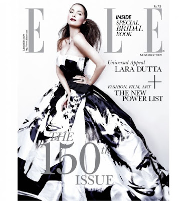 Lara Dutta graces Elle India - November 2009 edition