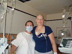 Kathy and fellow MS patient Sandy,  She is ready to go home after 3 weeks,  Congrats Sandy!!