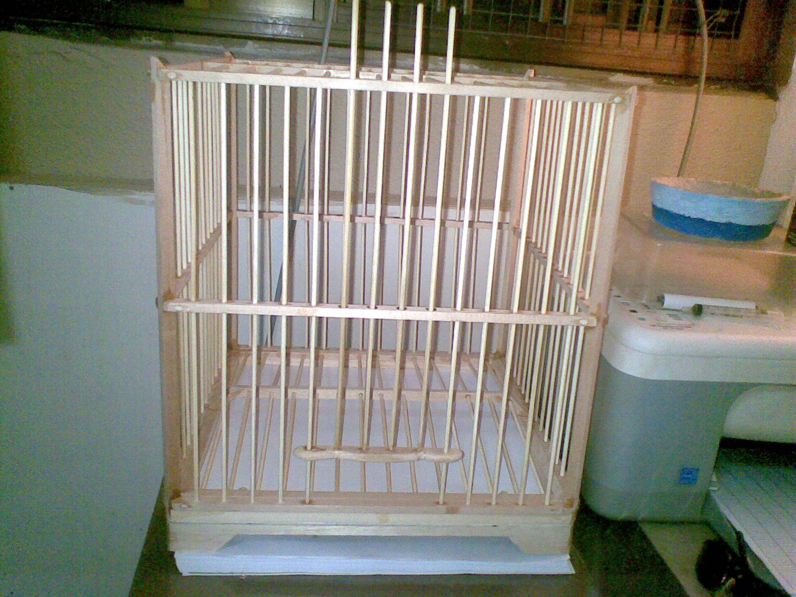 View of White Rump Shama collections: self construct bird cage
