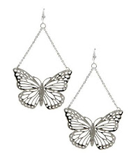 Aros mariposa silver