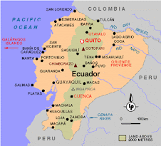 Map of Ecuador
