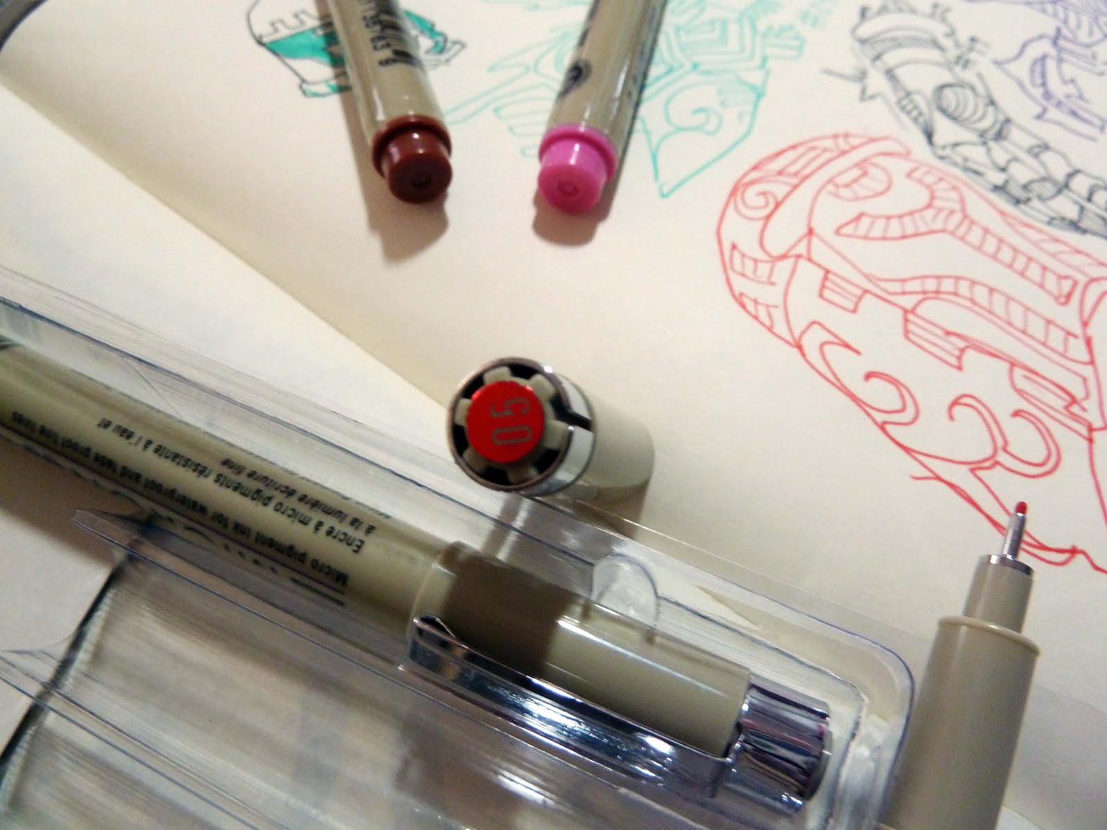Sakura Pigma Micron 05 Ink Pen Set, 0.45mm, Multicoloured, Fine Line, 8 Pack