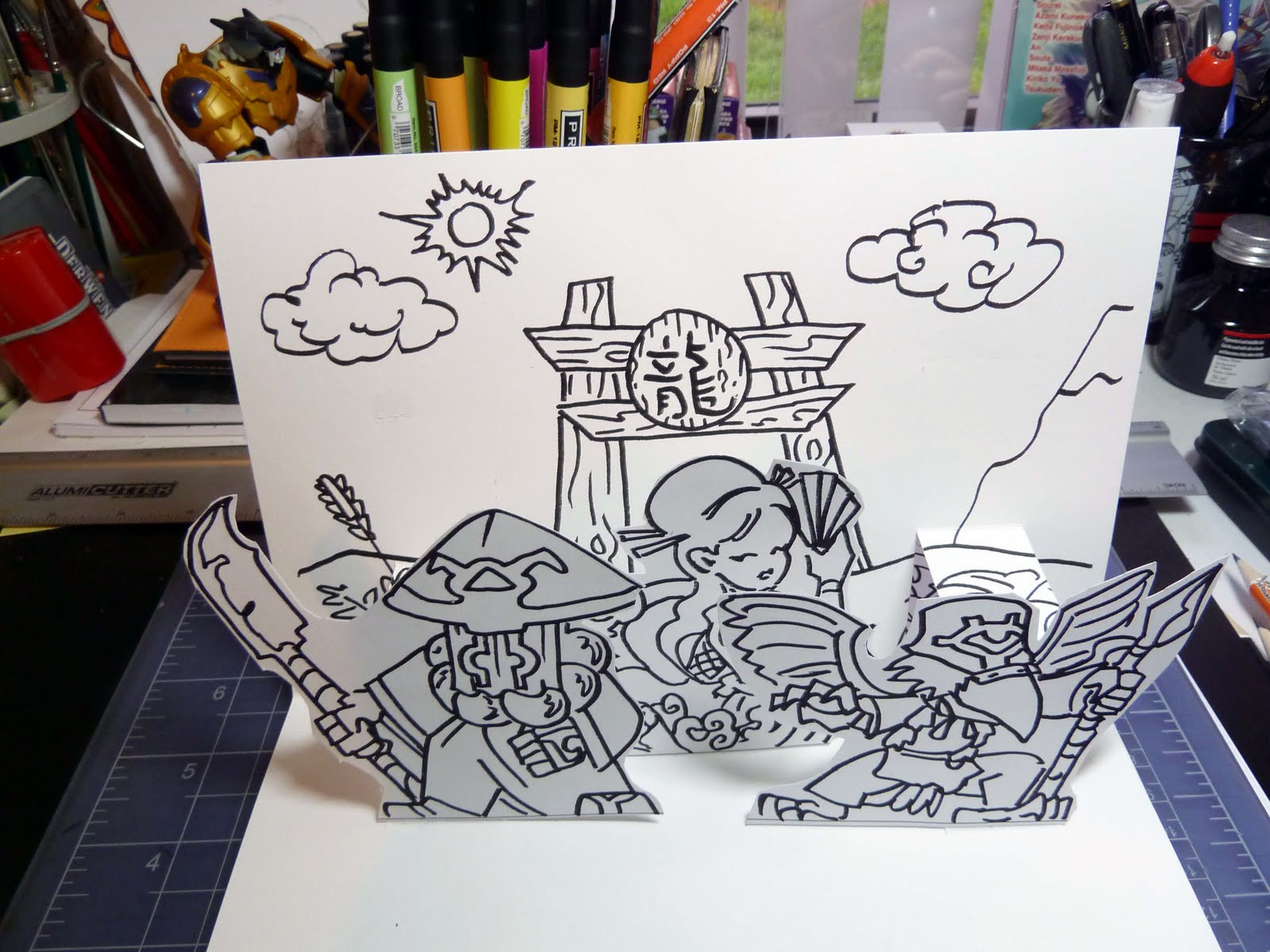 Kid Sketches GoofProof PopUp Card Project