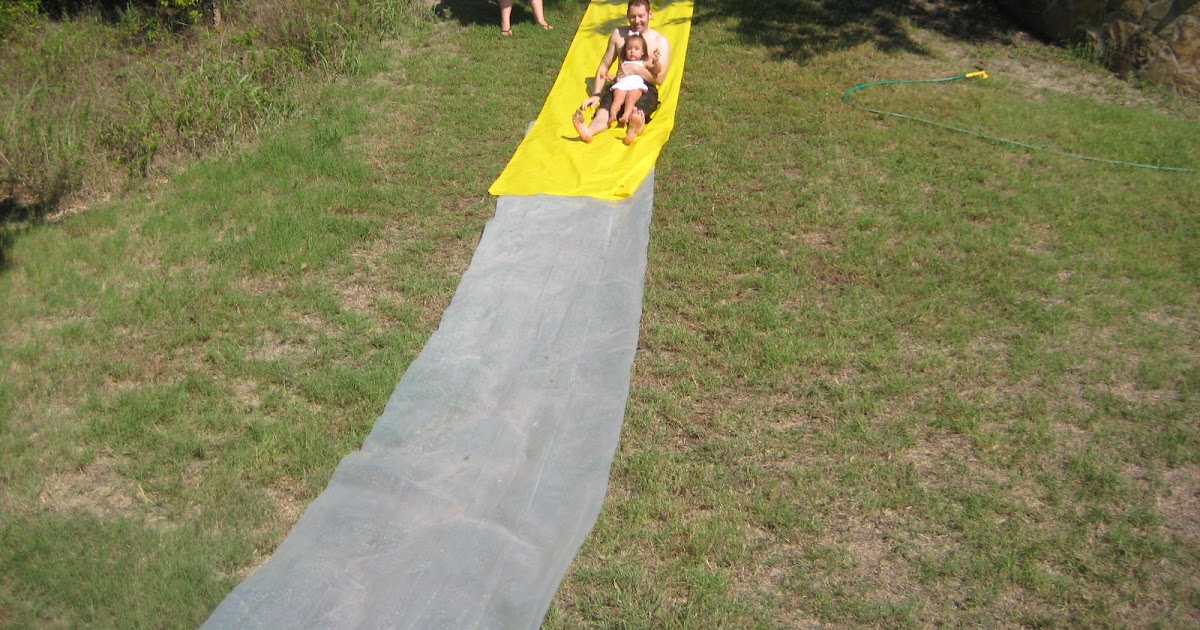 homemade slipping slides
