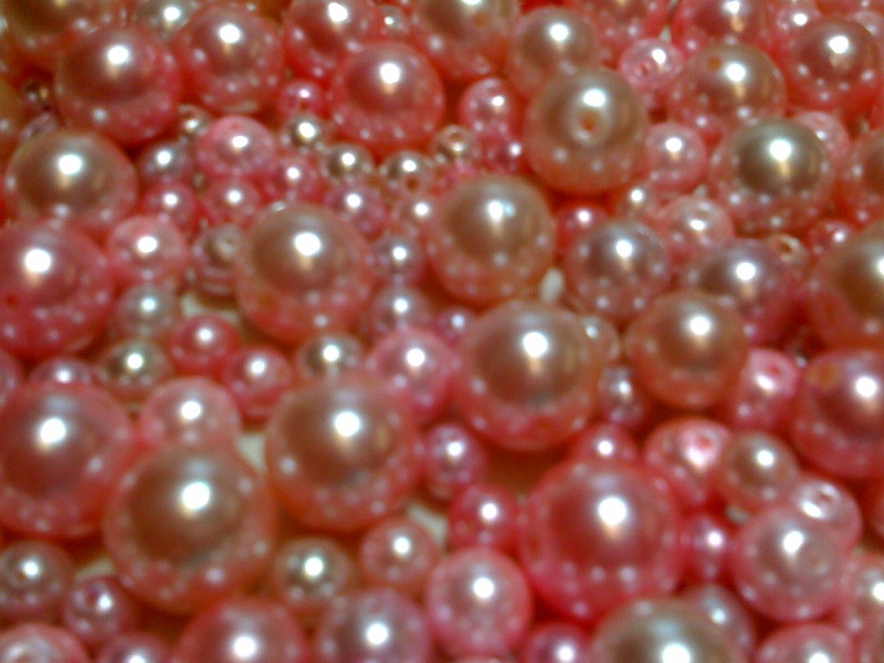 SUE JACK DESIGNS Deluge of Vintage Pink Pearls