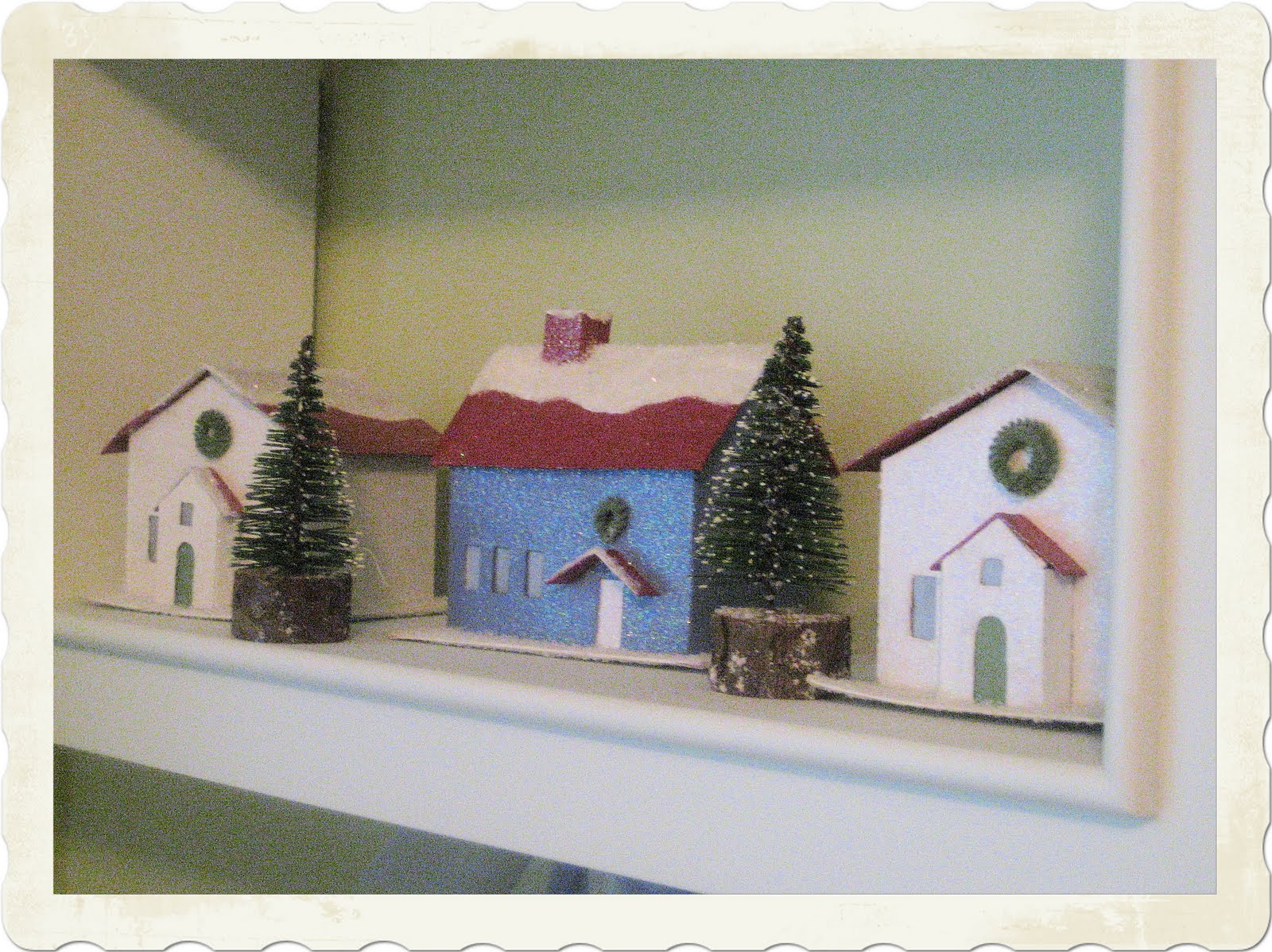 tinsel & company DECK THE HALLS FRIDAY DIY Cardboard Villages
