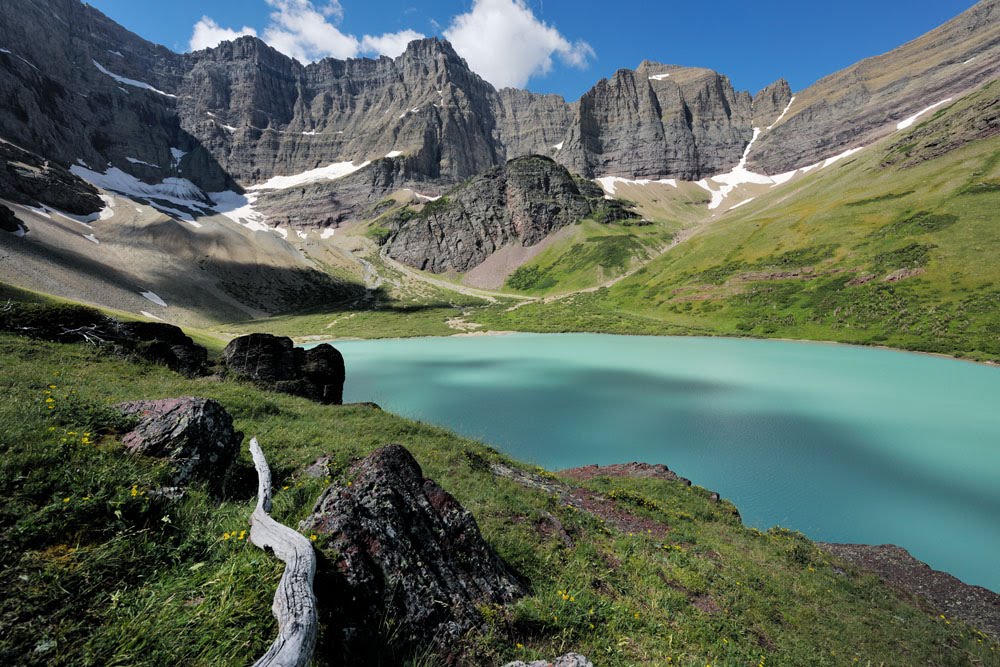 glacier lake cracker national park hike np