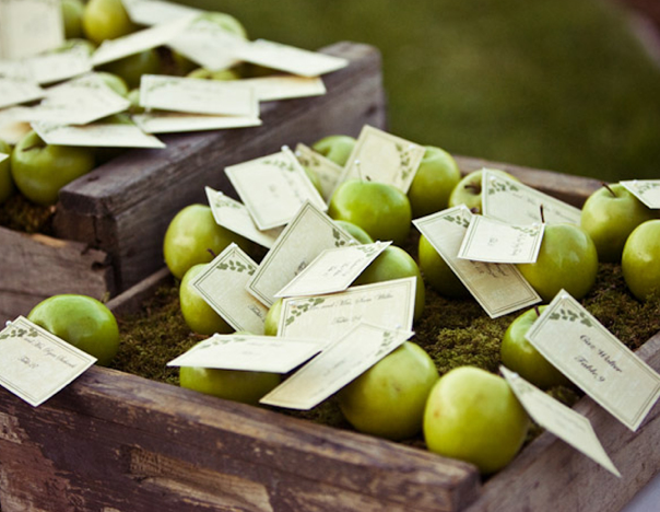 green Apple themed wedding