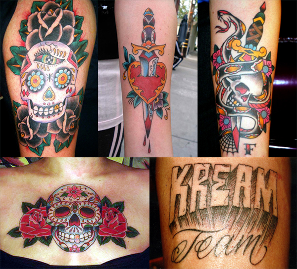 Imagenes tattoos con mujer en  cara de calavera minimalista