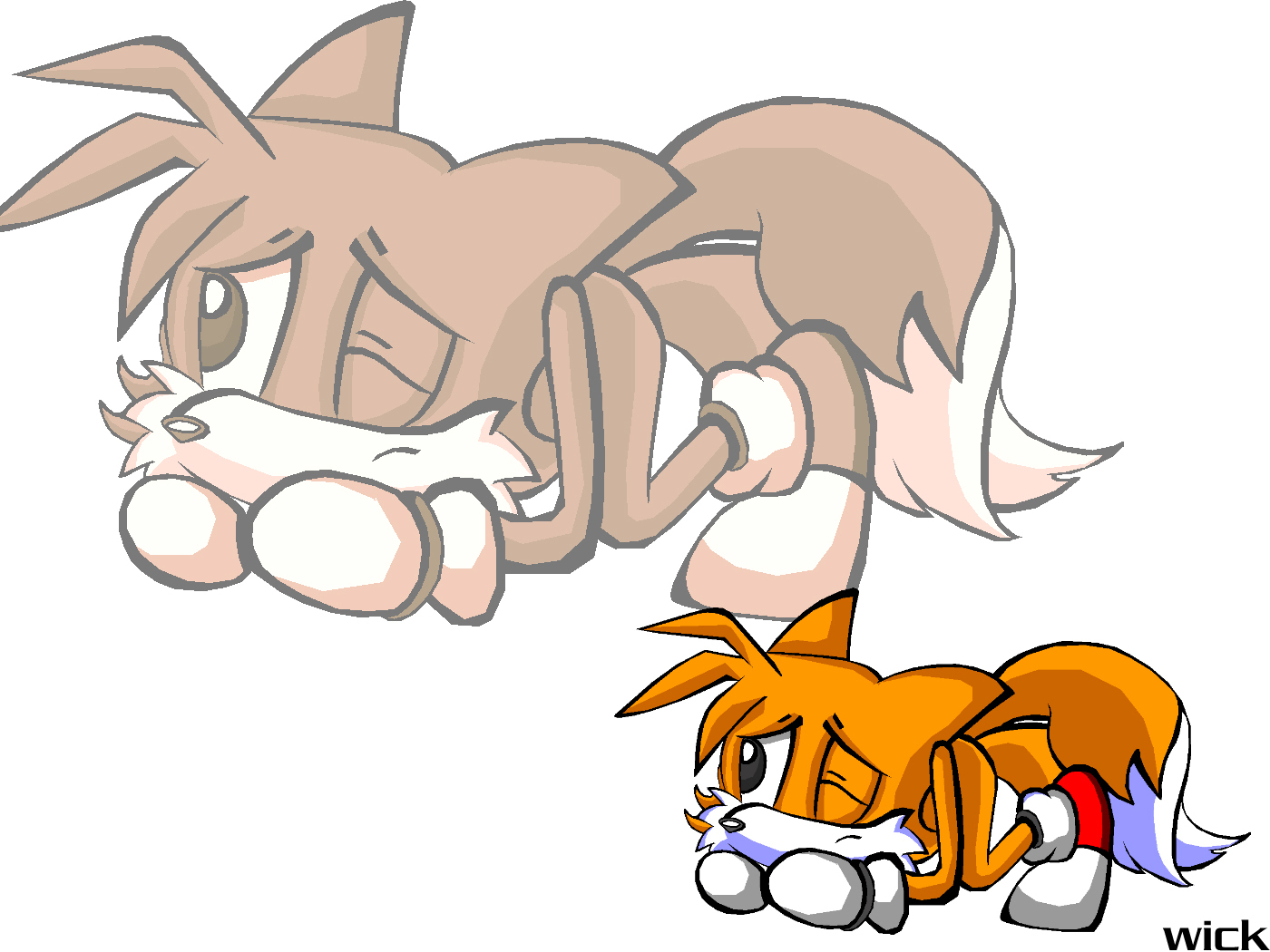 tails and shadow coloring pages - photo #41