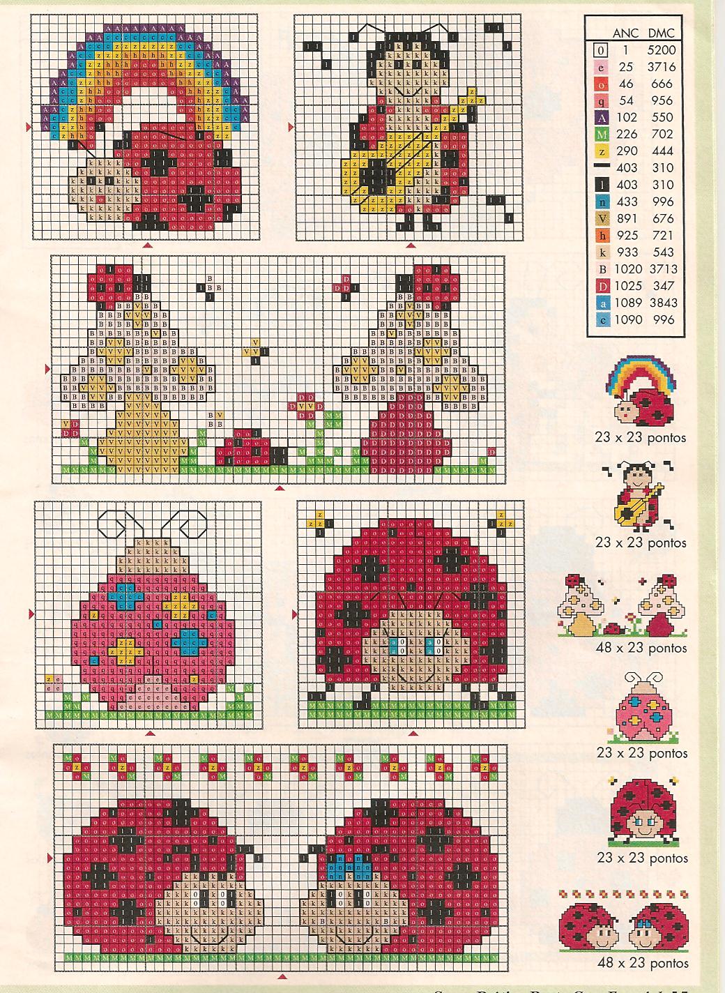 Monograma Joaninha Ponto Cruz