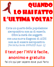 test HIV, centri per esame HIV, AIDS, sito Ministero della Salute