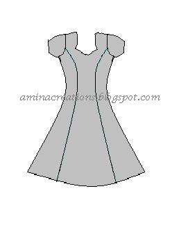 princess cut frock