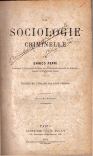 libro sociologia criminal enrico ferri