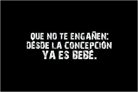 Ne te trompe pas, à partir de la conception c'est deja un bébé !