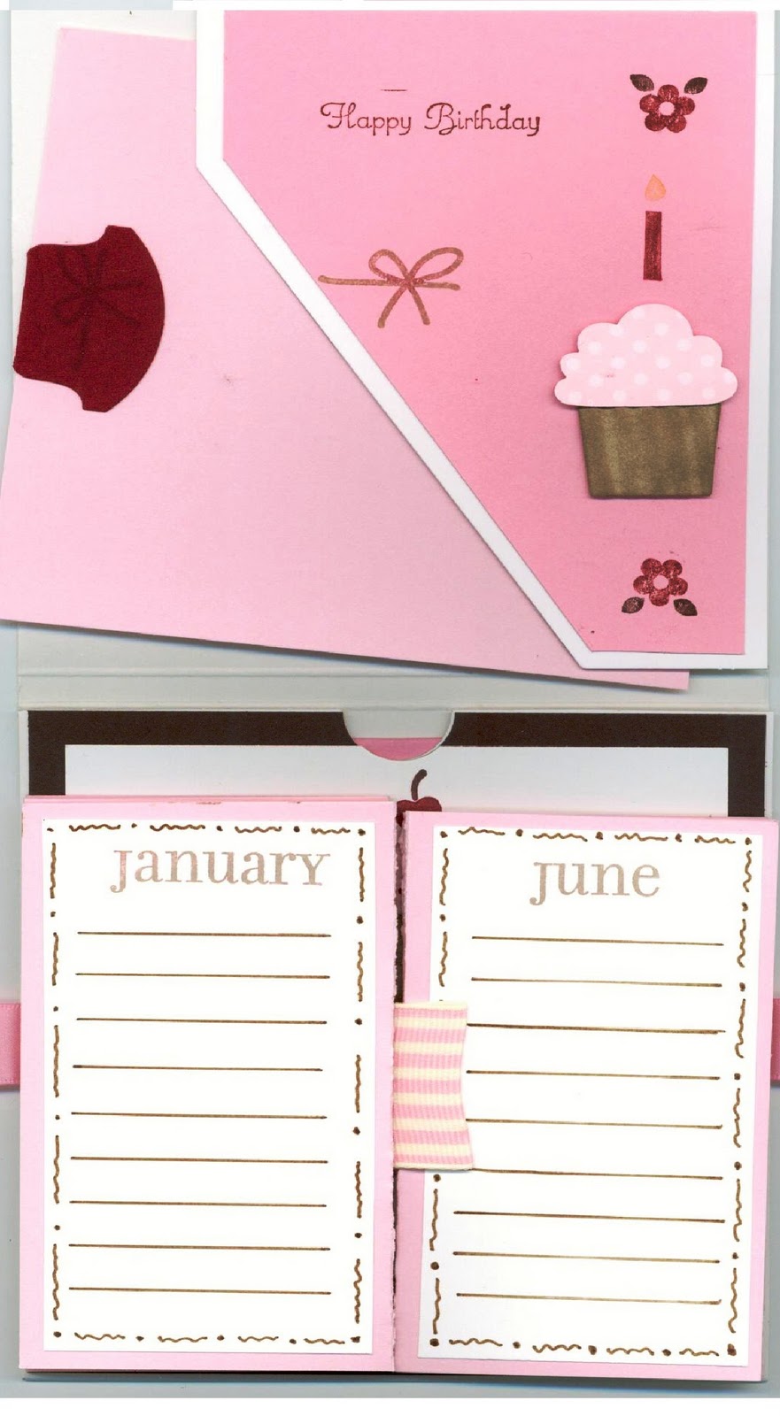 Scrappenings BIRTHDAY CARD & CALENDAR