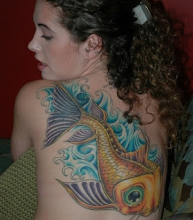 Back Piece Japanese Koi Fish Tattoos Picture 3