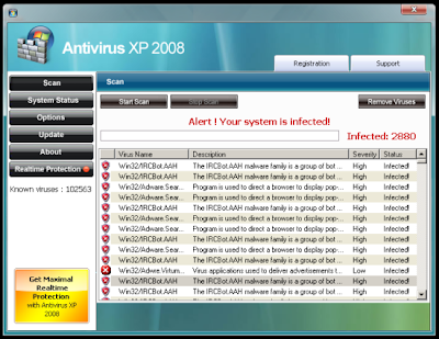 Antivirus xp/2008/2009