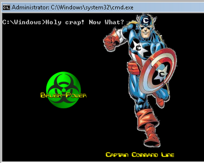 Captain Command Line To The Rescue