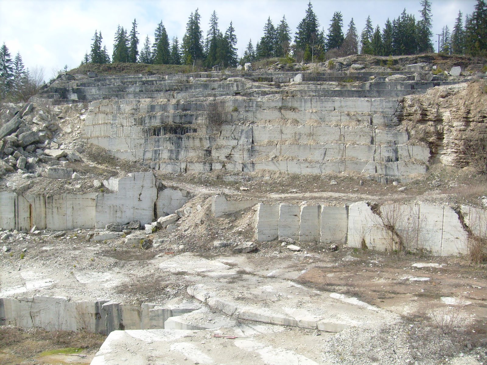 Emily and Kristina Go To Romania: Travertine Mine